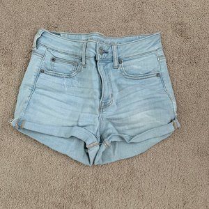 american eagle high rise shorts